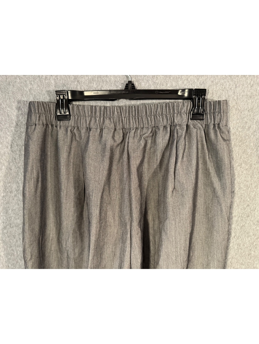 Gray Wide Leg Pull On Pants - Picture 2 of 8